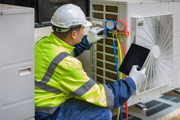 Professional Air Conditioning Repair technician working in Clements, CA